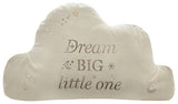 Bambino Cloud Velvet Cushion White 35x22cm - British product
