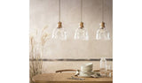 Argos Habitat Vanern Dimple Glass Bar Pendant Light - Clear- Buy online at McGrocer