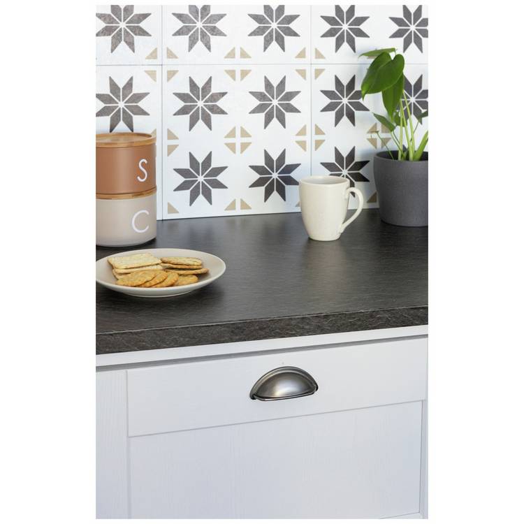 D-C-Fix Black Slate self-adhesive vinyl film roll (British brand)