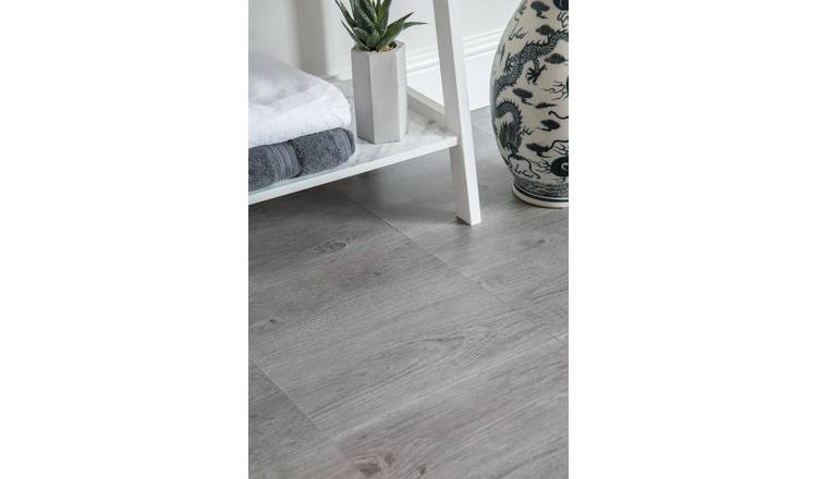 D-C-Fix Grey Wood peel and stick vinyl floor tiles - British product