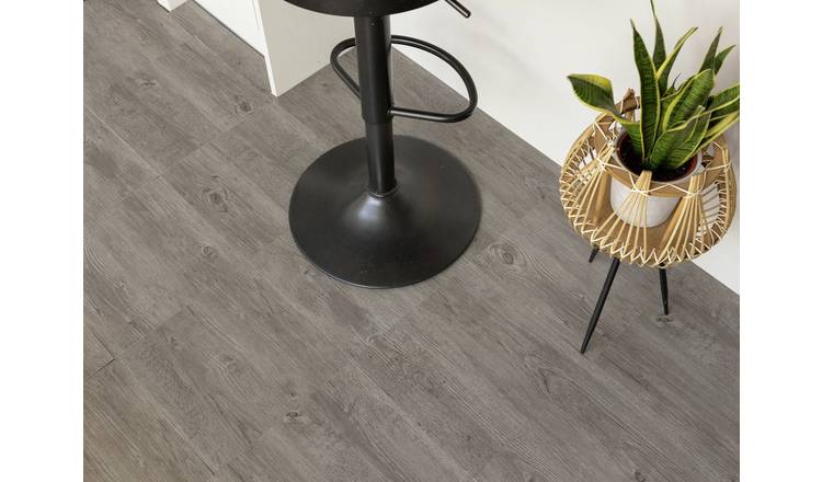 D-C-Fix Grey Wood peel and stick vinyl floor tiles - British product