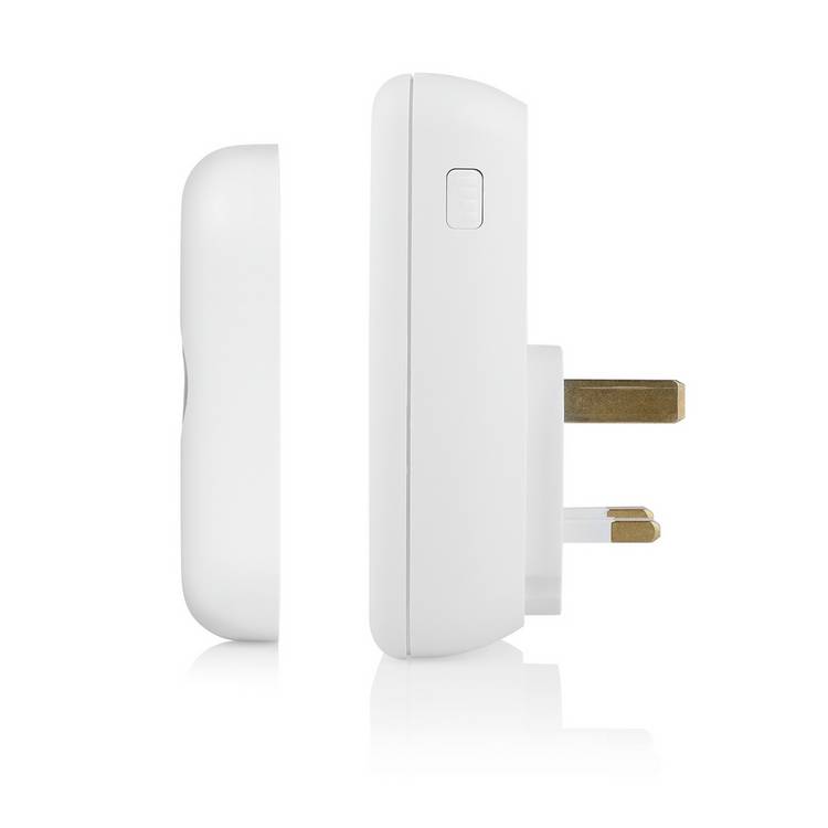 Byron plug-thru doorbell 150m range, UK version