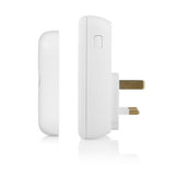 Byron plug-thru doorbell 150m range, UK version