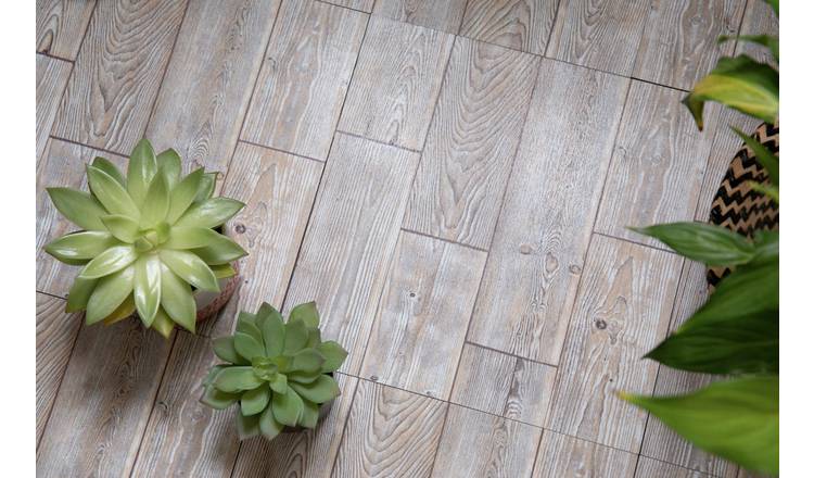 D-C-Fix oak peel and stick vinyl floor tiles, UK version