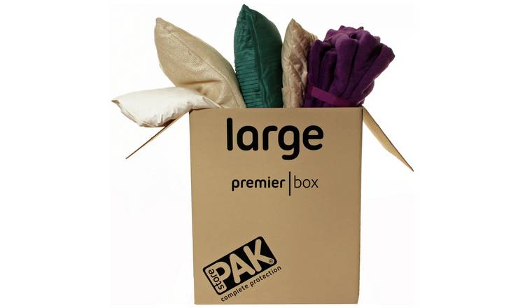 StorePAK HD large folded cardboard storage boxes set of 5 (British brand)