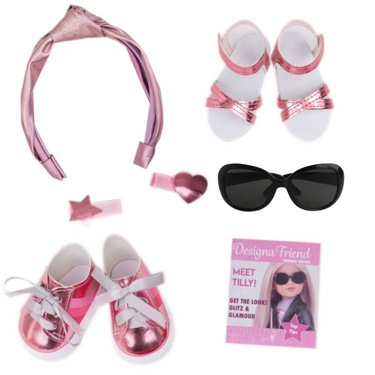 DesignaFriend Tilly doll 18-inch with outfit set, UK version