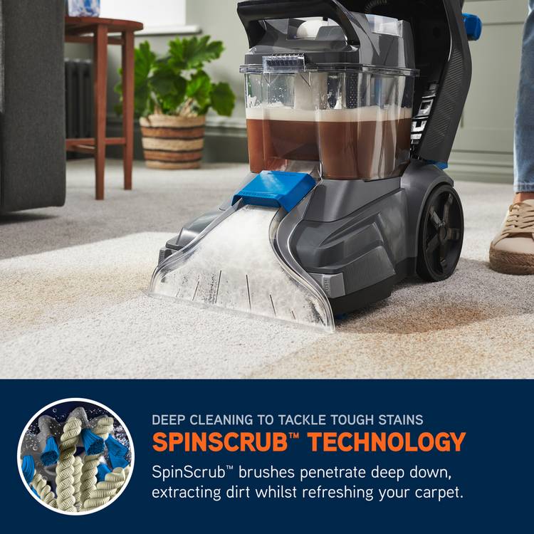 Vax SpinScrub Power corded carpet cleaner, imported from the UK