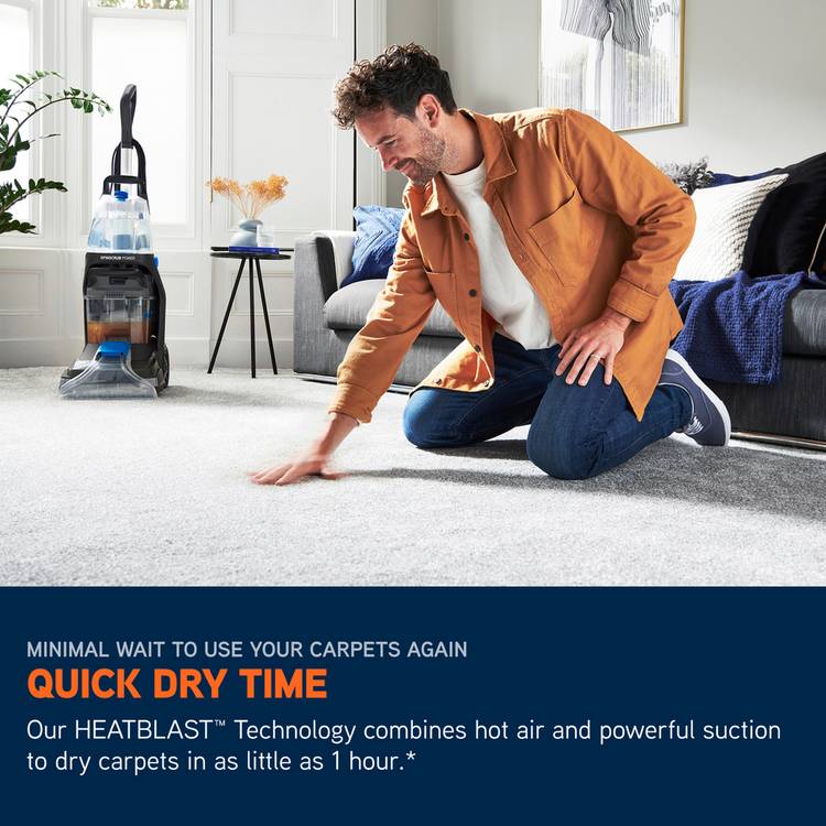 Vax SpinScrub Power corded carpet cleaner, imported from the UK
