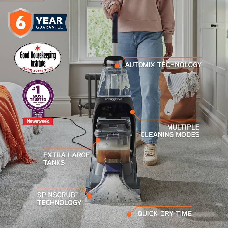 Vax SpinScrub Power Plus carpet cleaner, UK version
