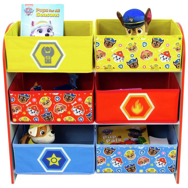 Paw Patrol 3 tier kids basket storage unit - British product