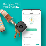 Tile Bluetooth tracker pack Black for keys and wallet, UK version