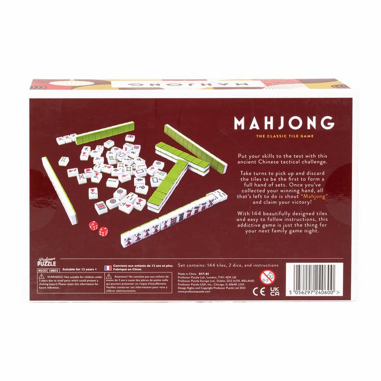 Professor Puzzle Mahjong classic tile game (British brand)