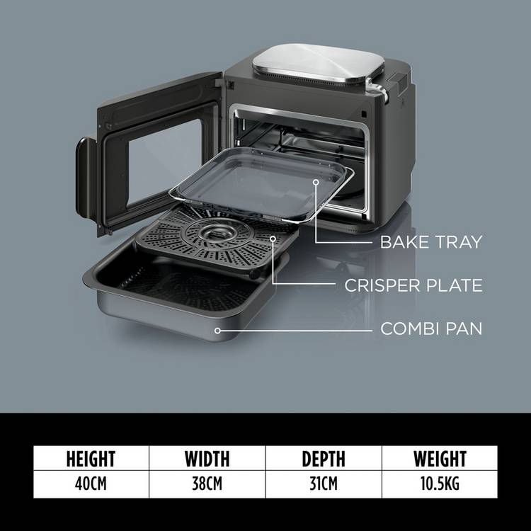 Ninja Combi digital 12-in-1 multi cooker 12.5L grey, UK version