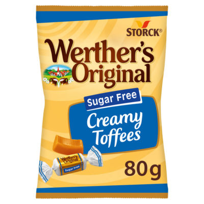 Werthers sugar free creamy toffees 80g (British brand)