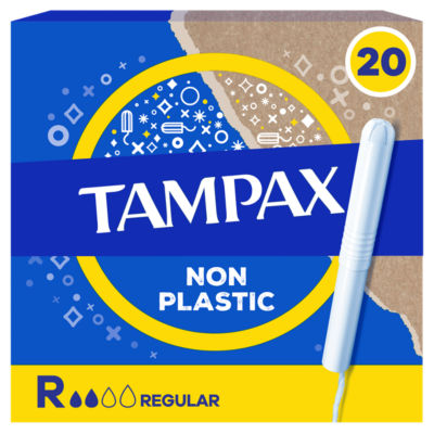 Tampax Regular Tampons with Cardboard Applicator 20 count (British brand)