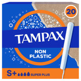 Tampax Super Plus tampons with cardboard applicator x 20 (British brand)