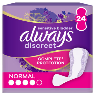 Always Incontinence Liners Normal 24 Count - British product