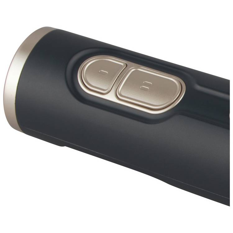 Salter grey cordless hand blender with stainless steel blades, imported from the UK