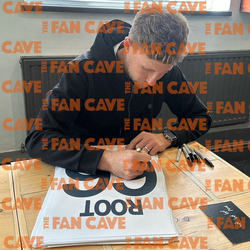 The Fan Cave Joe Root signed mini cricket bat framed - British product