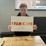 The Fan Cave Joe Root signed framed mini cricket bat 50x70cm, UK version