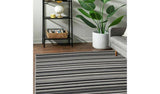 Argos Homemaker Maestro Skinny Stripe Grey Cut Pile Rug 120x160cm- Buy online at McGrocer