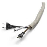 One For All braided cable sleeve 2m grey, imported from the UK