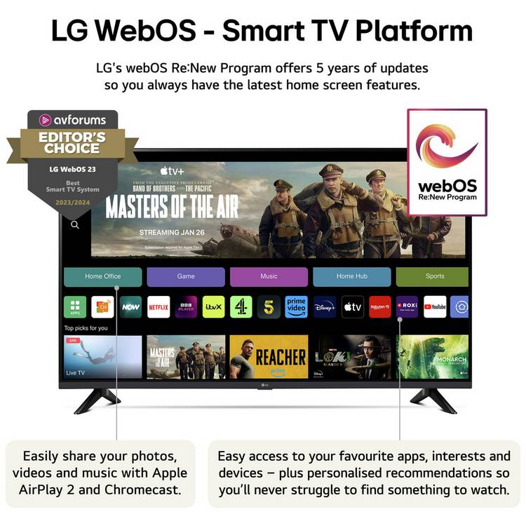 LG Full HD Smart TV 32-inch - British product
