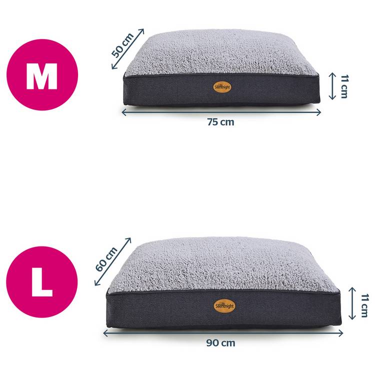 Silentnight Ultrabounce dog bed medium, imported from the UK
