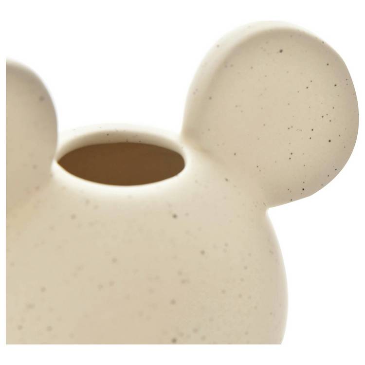 Disney Mickey Mouse head speckle stoneware vase - British product
