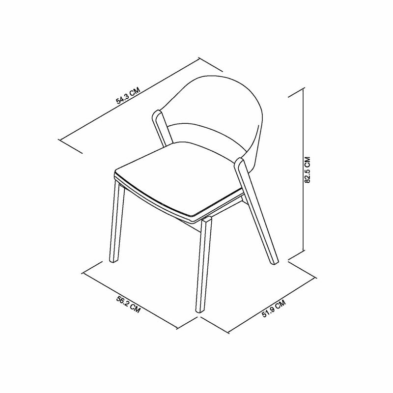 Bentley Designs Vega chair light oak beige leather 2 pack, UK version