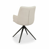 Bentley Designs Rowan beige faux leather dining chair - British product