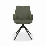 Bentley Designs Rowan green fabric dining chair (British brand)
