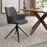 Bentley Designs Rowan Grey fabric dining chair, imported from the UK