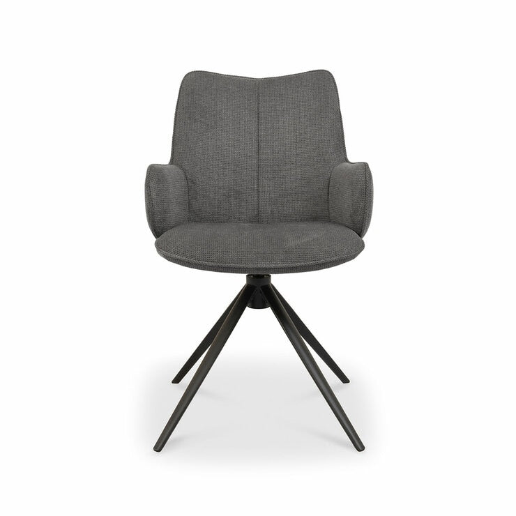 Bentley Designs Rowan Grey fabric dining chair, imported from the UK
