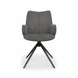 Bentley Designs Rowan Grey fabric dining chair, imported from the UK