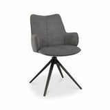 Bentley Designs Rowan Grey fabric dining chair, imported from the UK