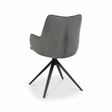 Bentley Designs Rowan Grey fabric dining chair, imported from the UK