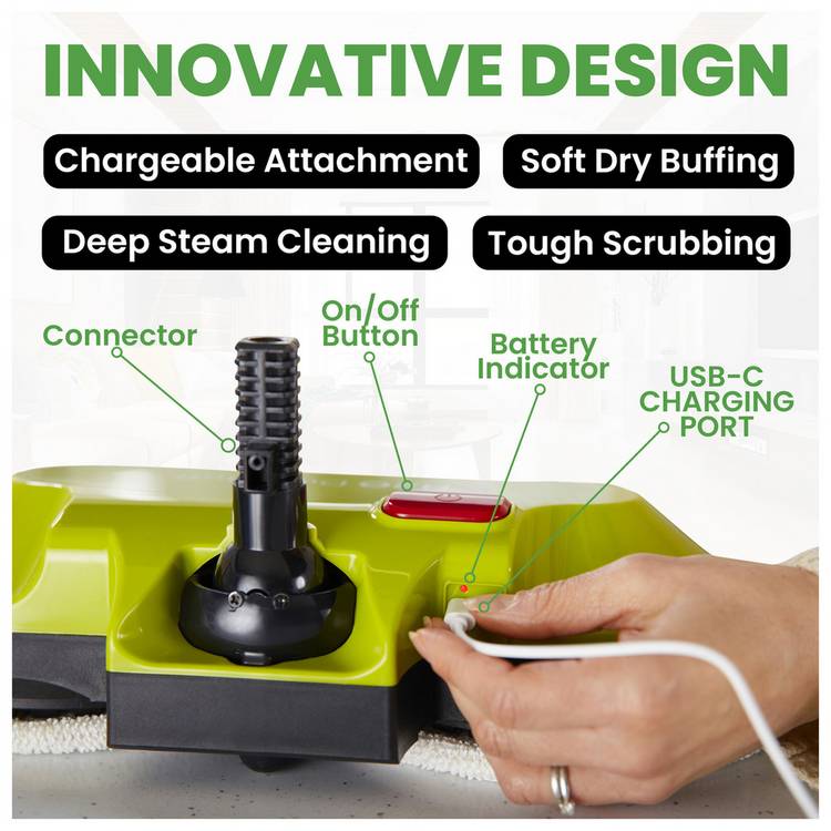 H2O 8-in-1 steam cleaner HD model, imported from the UK