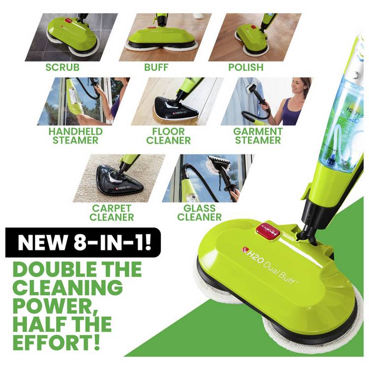 H2O 8-in-1 steam cleaner HD model, imported from the UK