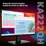 Acer KA222Q 21.5in FHD monitor 100Hz, imported from the UK