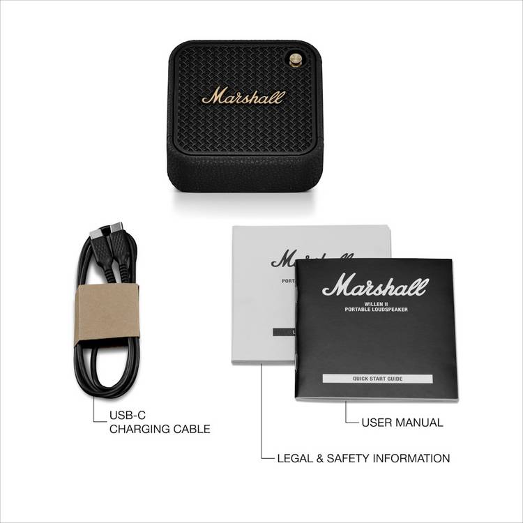 Marshall Willen II portable Bluetooth speaker, imported from the UK