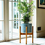 Ivyline Anzio ceramic planter warm grey, UK version