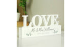 Argos Personalised Botanical Wooden Love Ornament 20cm x 10cm x 2cm- Buy online at McGrocer