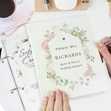 Floral personalised wedding planner A5 - British product