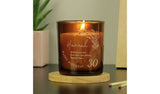 Argos Personalised Message Birthday Amber Glass Candle - Vanilla- Buy online at McGrocer