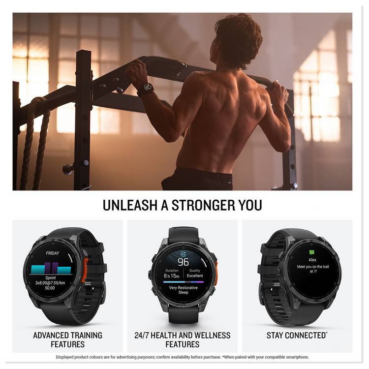Garmin Fenix 8 smartwatch 47mm, UK version