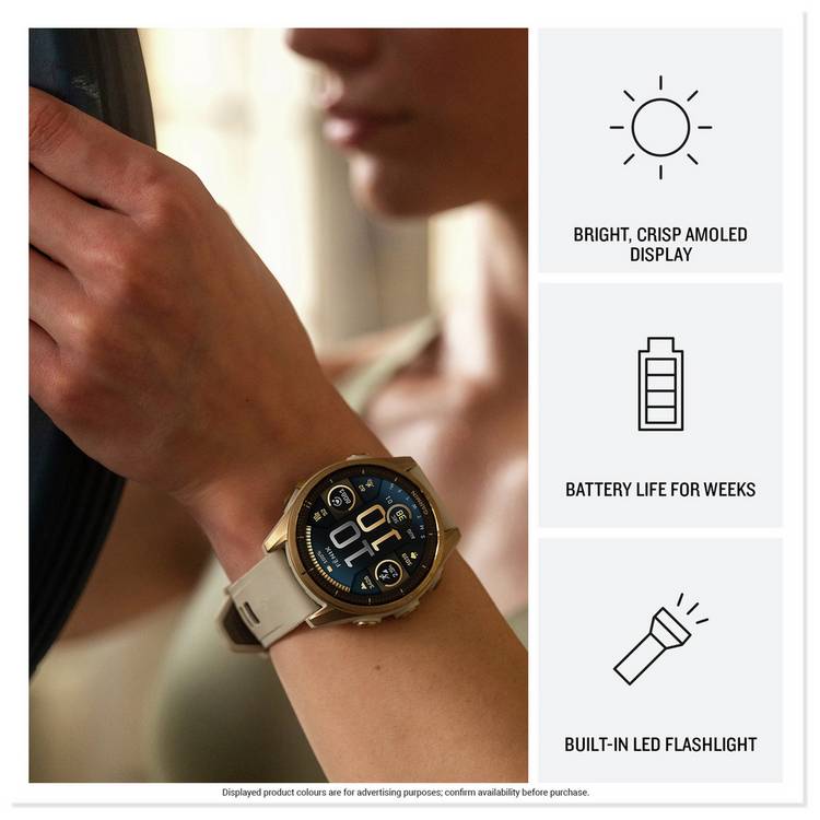 Garmin Fenix 8 43mm AMOLED smartwatch, imported from the UK