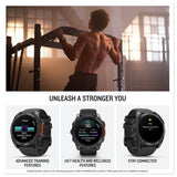 Garmin Fenix 8 51mm multisport GPS smartwatch Glass Grey and Black (British brand)