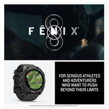 Garmin Fenix 8 51mm multisport GPS smartwatch Glass Grey and Black (British brand)