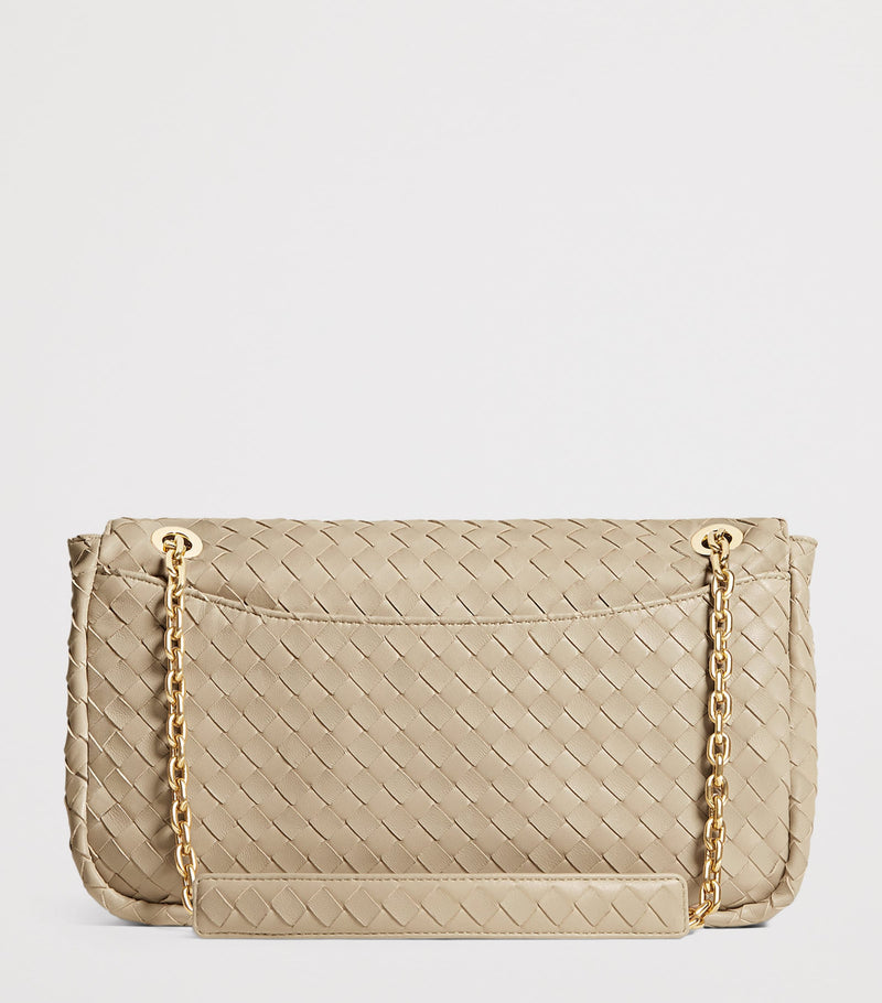 Bottega Veneta Madison shoulder bag lambskin Intrecciato weave, imported from the UK